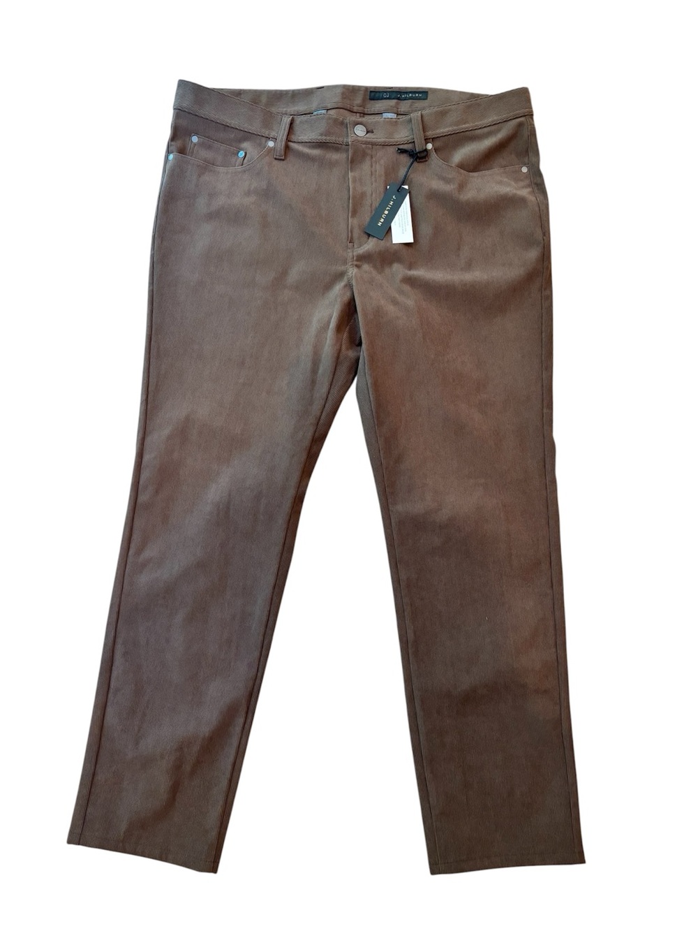 J. Hilburn Pants Straight Leg Brown Corduroy NWT Size 40x30